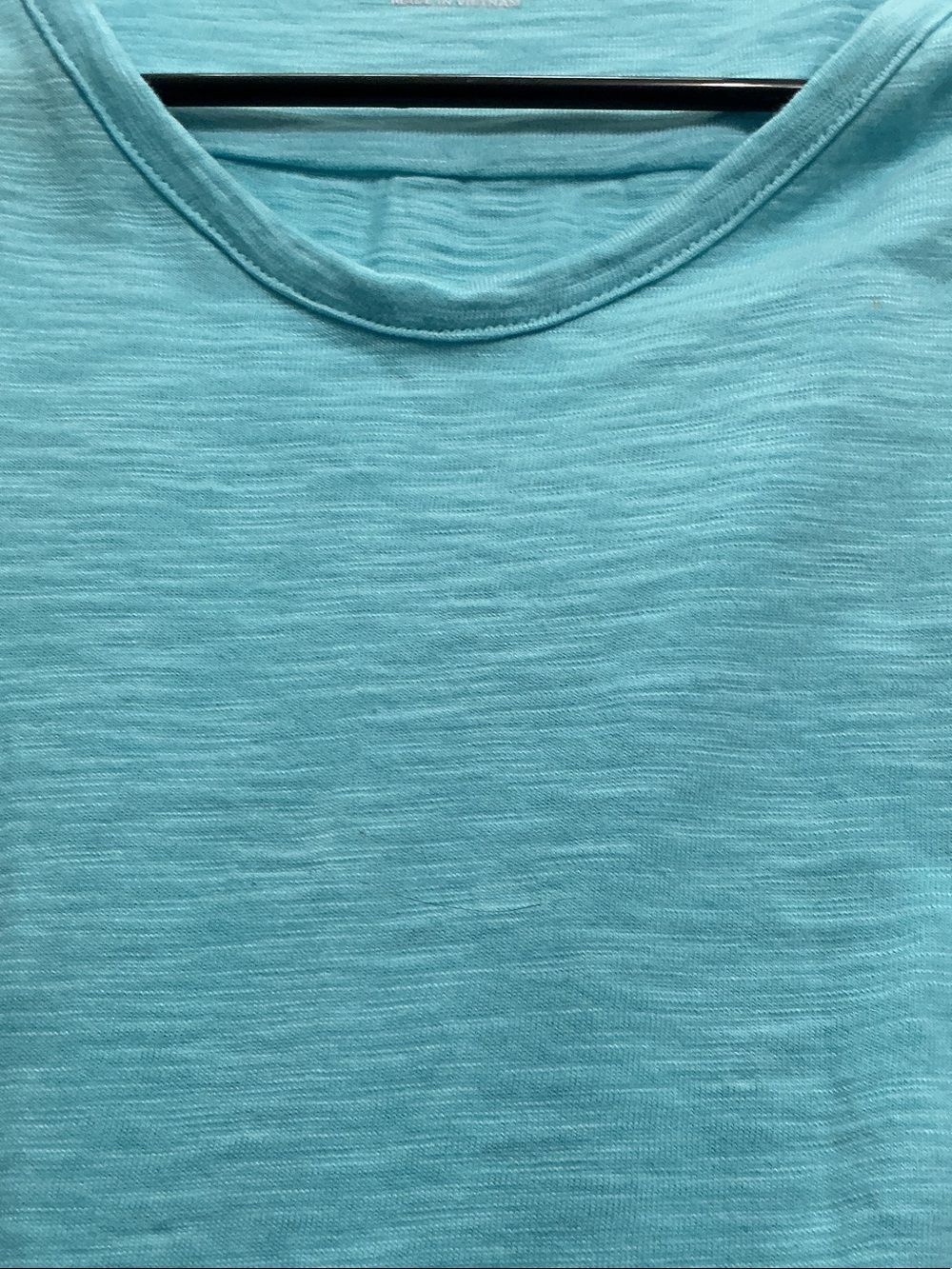Chico's Size 2 (Size 12) Aqua V-Neck Long Sleeve Tee - Picture 4 of 6